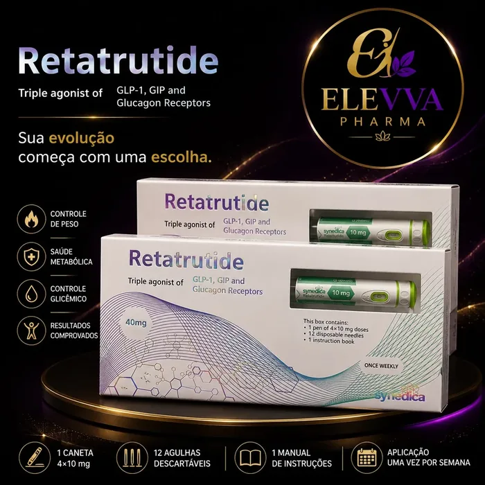 Apresentação do produto Retatrutide Synedica 40 mg